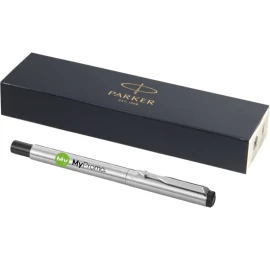 Stylo roller en acier inoxydable Vector avec boîte cadeau | Parker | Encre noire