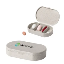 Pillendoosje | Bamboevezel | 3 compartimenten | Veiligheidssluiting