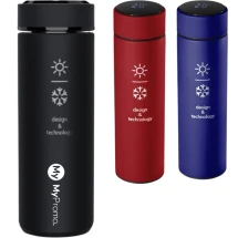Smart thermosfles | Roestvrij staal | 500 ml | Met antibacteriële stof en temperatuursensor