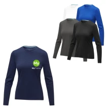 T-shirt met lange mouwen | Biologisch katoen & elastaan | Voor dames