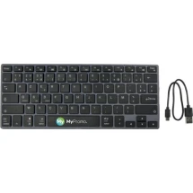 Bluetooth keyboard | Aluminium & ABS | AZERTY layout | Operating distance of 10m