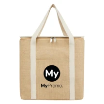 Koeltas | Jute | 32x19x32cm | Katoen geweven handgrepen