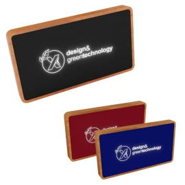 Power bank | Wood & plastic | 5000 mah | Antibacterial rubber finish