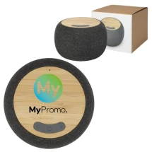 Bluetooth speaker & charging pad | Bamboo & rPET | Wireless