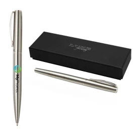Ballpoint & rollerball pen | Recycled stainless steel | Black ink | Sustainable