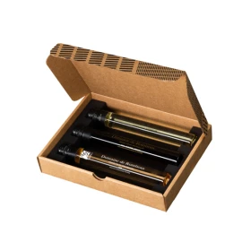 Wine gift box | Glass | 3 x 100ml | With 3 different wines