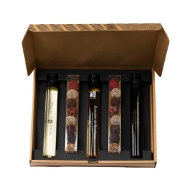Wine and truffles set | Glass | 3 x 100ml | With 16 truffles