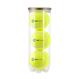 Tube with tennis balls | Rubber | 3 balls | Made in the UK