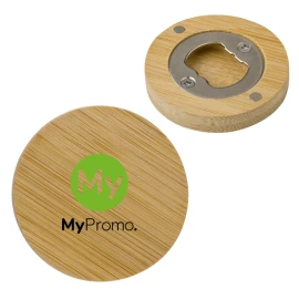 Magnet | Bamboo | With bottle opener on the inside