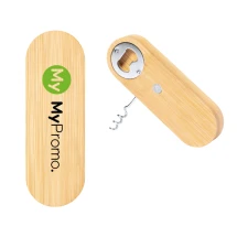 Bottle opener and corkscrew | Bamboo | Magnetic