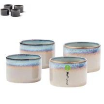 Mini kommenset | Steengoed | 4 kommen | Met geschenkverpakking