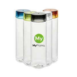 Transparent water bottle | rPET | 0,6L | With large opening