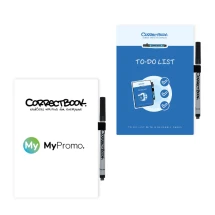 A5 Correctbook notitieboek | 8 blanco pagina's/taaklijst | Pen & doek | Uitwisbaar