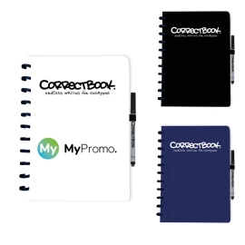 A4 Correctbook Original notebook | 40 lined/blank pages | Pen & cloth | Erasable