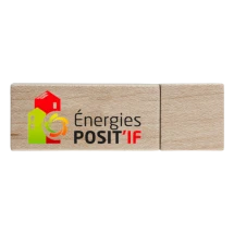 USB-stick op maat | 60 mm x 19 mm | Bamboe | 4 GB