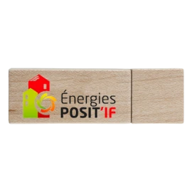 Custom made USB stick | 60 mm x 19 mm | Bamboo | 4 GB I Prices may vary due to global market conditions