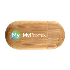 Memoria USB a medida | Metal y madera | 40x40mm | 4GB I Los precios pueden variar debido a las condiciones del mercado global