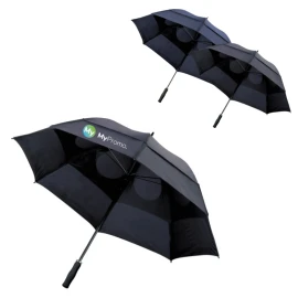 Paraguas extra grande | Poliéster | 129 cm | A prueba de viento | Armazón de metal