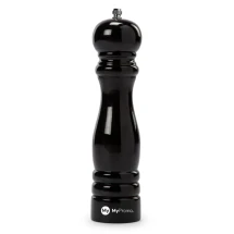 Salt and pepper mill | Stainless steel & rubber | 235mm | With screw cap