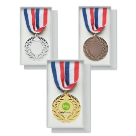 Medal | Iron | Ø 5 cm | With polyester strap