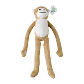 Peluche singe | Polypropylène & polyester | Avec fermeture velcro | Impression sur étiquette