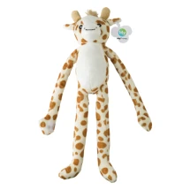 Pluche giraffe | Polypropyleen & polyester | Met klittenbandsluiting | Bedrukking op label