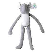 Pluche olifant | Polypropyleen & polyester | Met klittenbandsluiting | Bedrukking op label