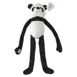 Plüschpanda | Polypropylen & Polyester | Mit Klettverschluss | Druck auf Etikett