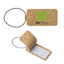 Gepäckanhänger | Kork | Mit elastischem Band | Für persönliche Daten