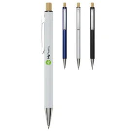 Penna a sfera | Alluminio riciclato | Inchiostro nero | Con pulsante