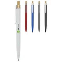 Ballpoint pen | Recycled aluminium | Black ink | Push button bamboo