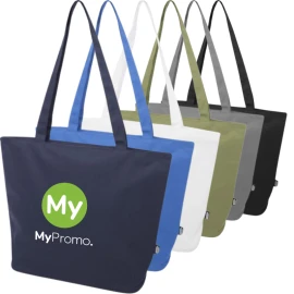 Tote bag à fermeture éclair | Polyester recyclé | 20L | Avec résistance 10kg