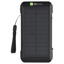 Dynamo powerbank | Gerecycled plastic | 10.000 mAh | Zonne-energie