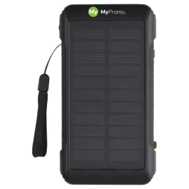 Dynamo-Powerbank | Recycelter Kunststoff | 10.000 mAh | Solar