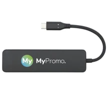 Multimedia adapter | Recycled plastic | 2x USB | USB 2.0-3.0 with HDMI port