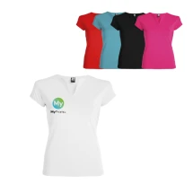 Roly T-shirt | Cotton | V-neck | For women