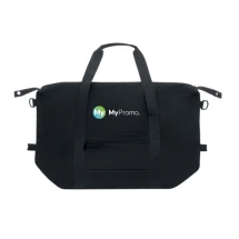 Weekend bag | Recycled cotton and polyester | 60x29x22cm | With trolley holder | High quality