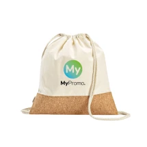 Tragetasche | Recycelte Baumwolle 180 g/m² & rPET | 37 x 41 cm | Korkboden | Langlebig