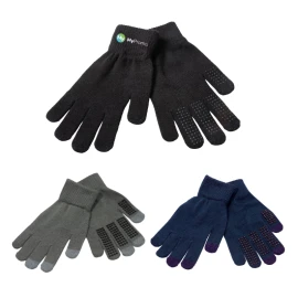 Gants tactiles | 100% acrylique | Taille unique | Points antidérapants pour un meilleur grip