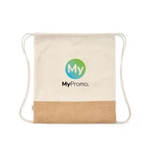 Turnbeutel | Recycelte Baumwolle | 37 x 41 cm | 180 gsm | Mit verstärktem Juteboden