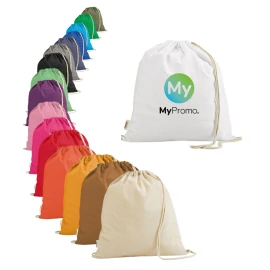 Tote bag | Coton recyclé 140 g/m² | 37 x 41 cm | Avec corde en coton