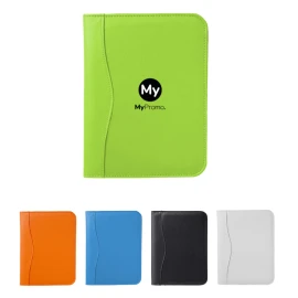 Portfolio A5 | Simili cuir | Boucle pour stylo | Bloc-notes de 20 pages lignées