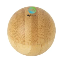 Ronde lippenbalsem | Bamboe, ABS | Met vanillearoma | SPF15 | Duurzaam