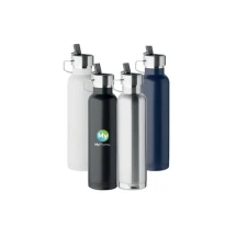 Thermos bottle | Recycled stainless steel | 660 ml | Built-in straw and handle | Sustainable