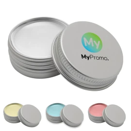 Round lip balm | Aluminium | With vanilla aroma | SPF15