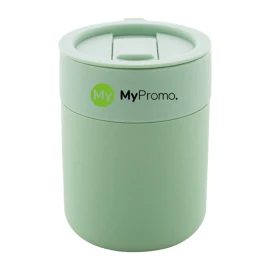 Mug de voyage | Céramique recouverte de silicone | 300 ml | Avec couvercle