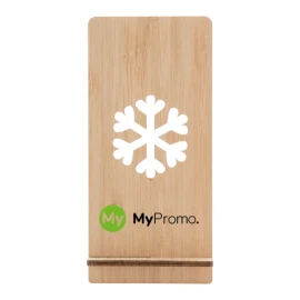 Mobile holder | Bamboo plywood | 7 × 14.5 × 5.7 cm | Die-cut Christmas motif