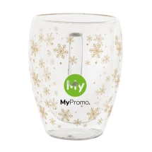 Kerst thermobeker | Borosilicaatglas | ø8,3 × 11,6 cm | Transparant