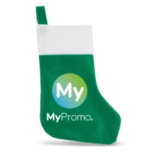 Christmas stocking | Felt polyester 23g | Jute-style | 40 cm