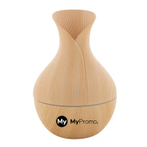 Luchtbevochtiger | Kunststof houtpatroon | Multicolour LED-licht | USB-kabel | 130 ml